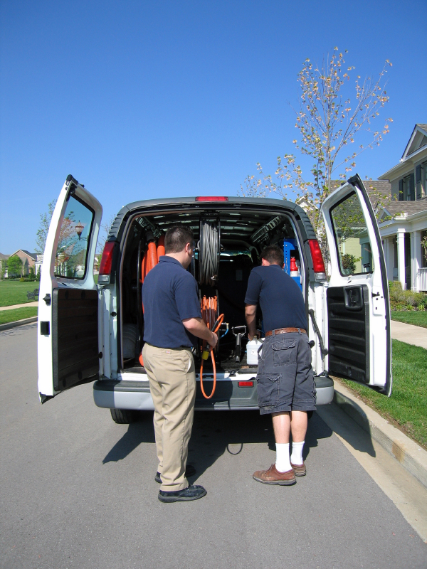 cleaning van